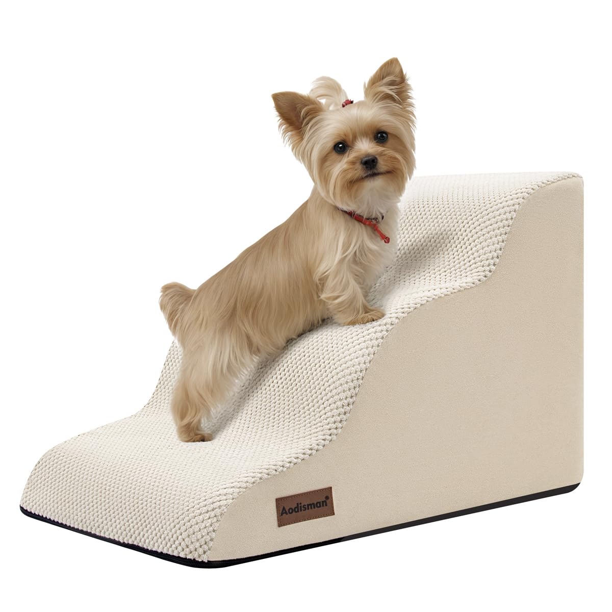 Aodisman Dog Stairs for Small Dogs,3 Step Dog Ramp for Couch,Non-Slip Steps | Pe