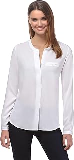 Vincenzo Boretti Straight Cut Tunic Neck Blouse
