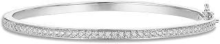 PAVOI Bracelet rivière classique plaqué or 14 carats avec oxyde de zirconium pour femme