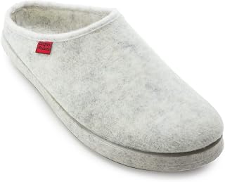 Andrés Machado Unisex Home Slippers for Men & Women - Warm Winter Sliders - AM001 – Made of felt – Anti-Slip rubber outsole – Sizes UK 0.5 to 18 Adult + 9 to 13.5 UK Child