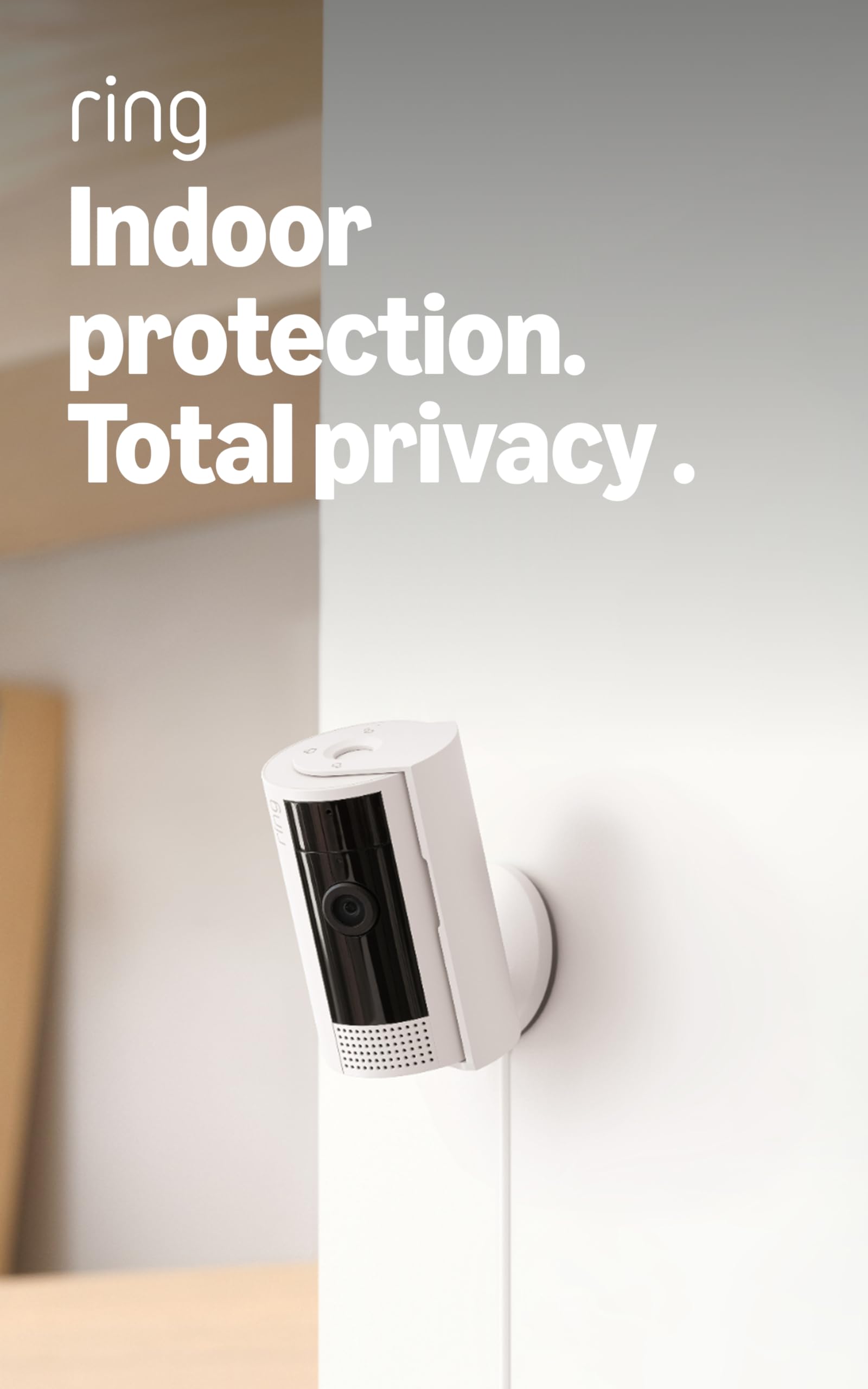 Ring Indoor Cam (newest model) — Home or business security in 1080p HD video, Wh