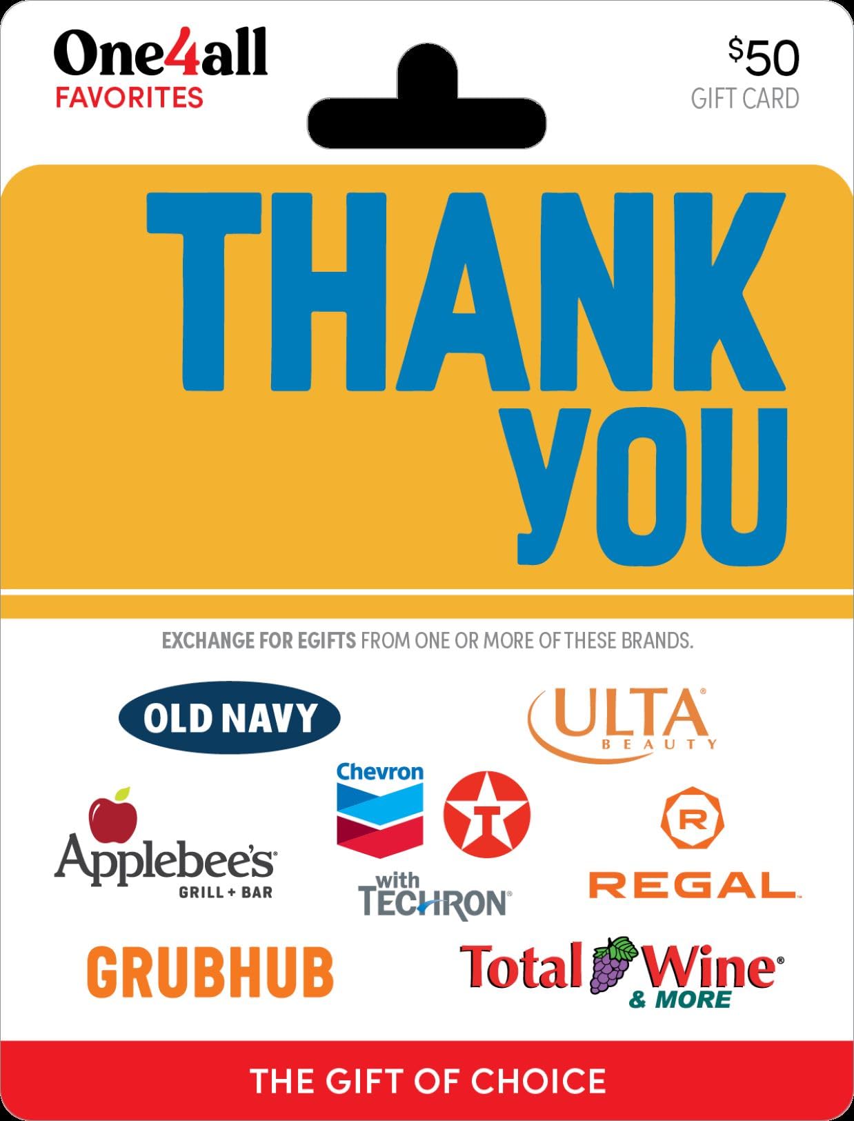 One4all Thank You Physical Gift Card - $50