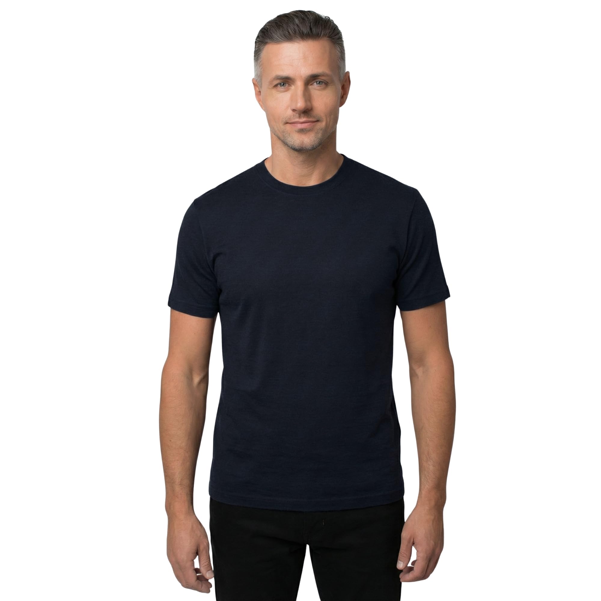 Merino.tech 100% Merino Wool T-Shirt Men's Short-Sleeved Merino Shirt
