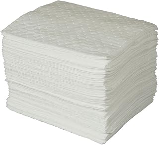 Brady SPC BPO100 15" x 17" Heavy Weight Economical Oil Only Absorbent Pads - 100 ct