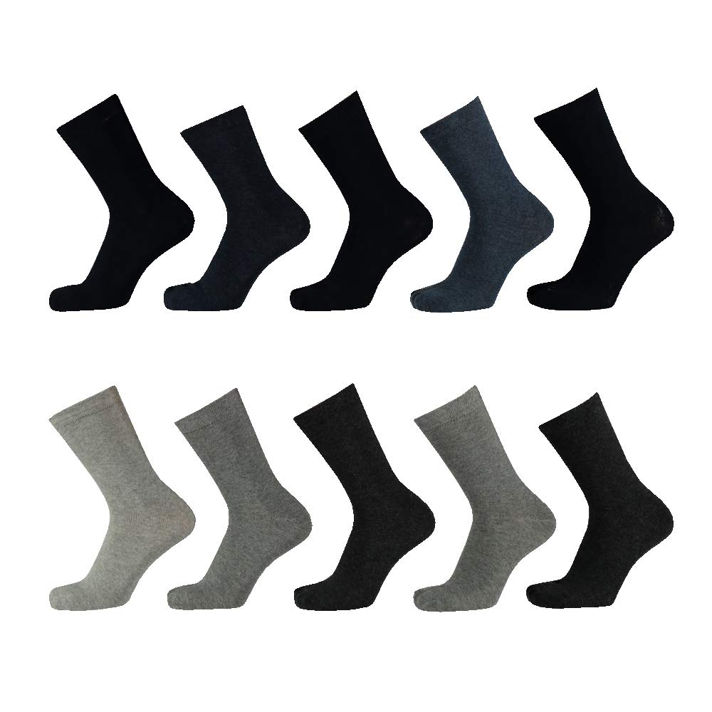 Set of 10 Cotton Socks for Boys and Girls
