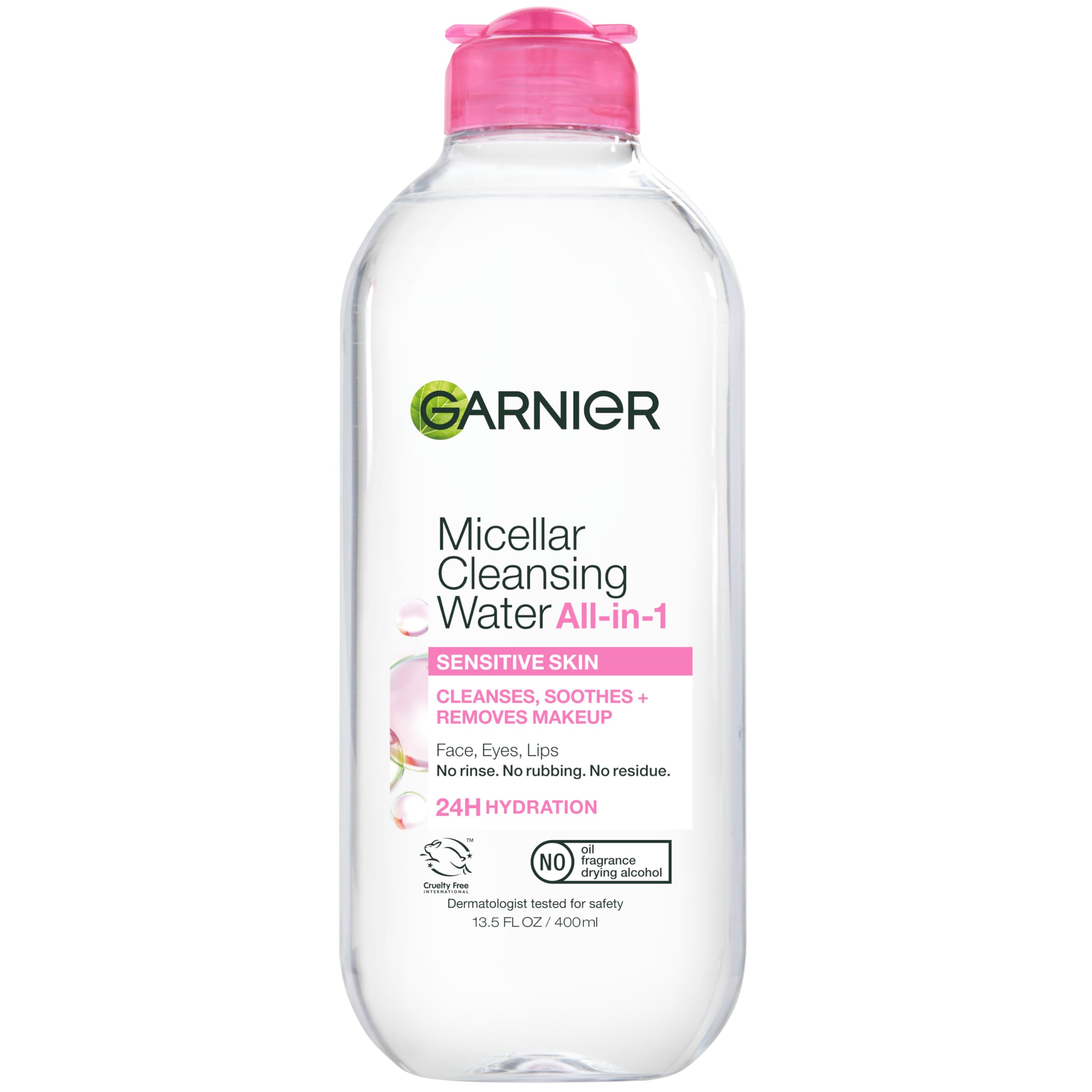 Garnier Micellar Water, Hydrating Facial Cleanser &amp; Makeup Remover, Suitable