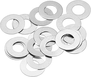 20pcs M6 304 Stainless Steel Flat Washers 6x12x0.3mm Ultra Thin Flat Spacer Screw Bolts Electronic Repair Automotive