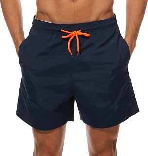 Arcweg Men's Quick Dry Bermuda Boy's Short Beach Sport Swimming Casual 12+ Years with Adjustable Elastic Cord Sizes 10-18