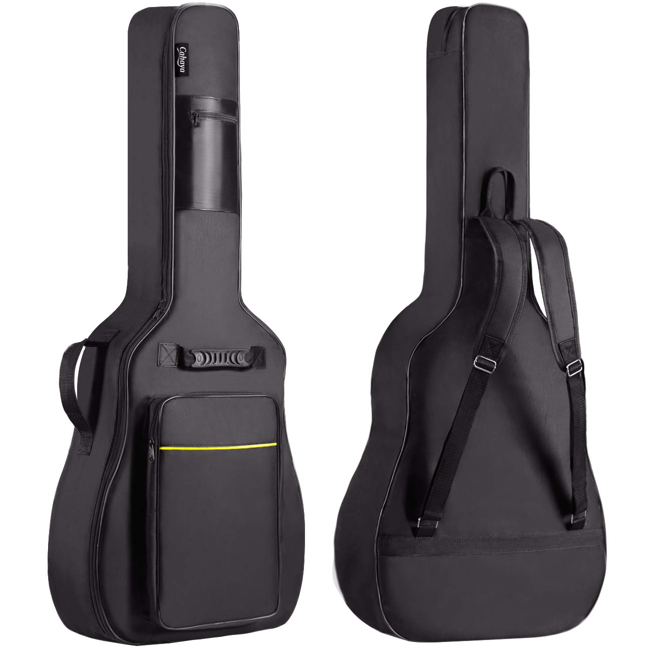 CAHAYA 41 In Acoustic Guitar Bag 0.35 In Thick Padding Water Resistent Soft Guit