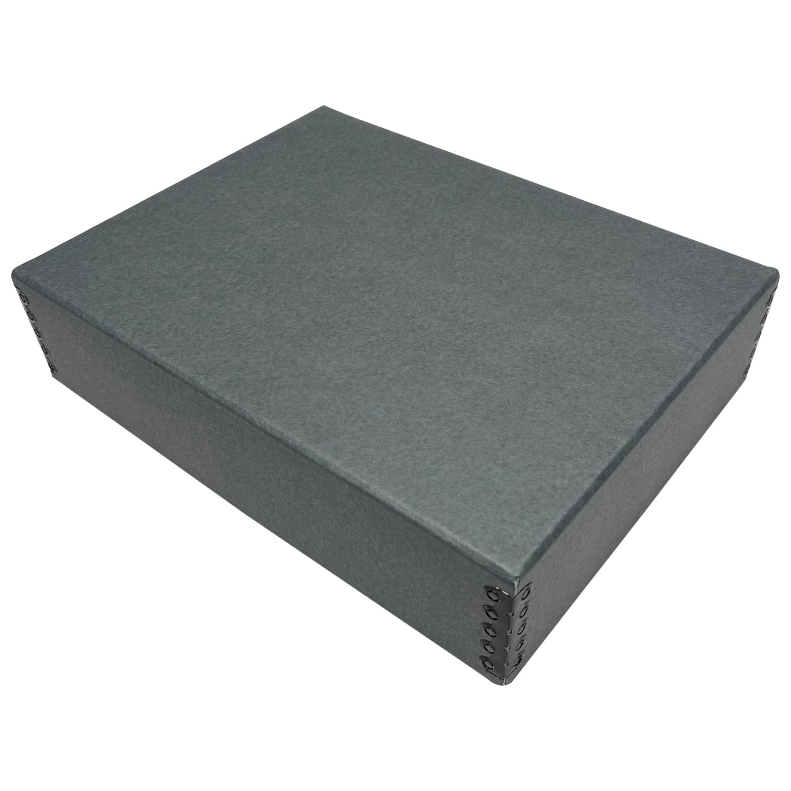 Lineco Museum Archival Storage Box, Drop Front, 9.75x12.75x3 in, Gray | Acid-Fre