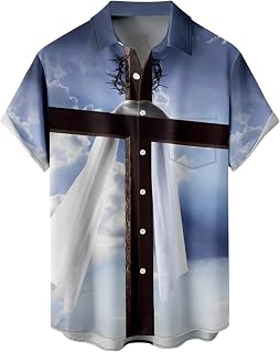 Tropical Shirts Button Down Holiday Casual Hawaiian Short Sleeve Men Loose Beach Shirts