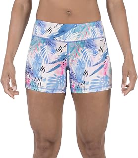 Tough Mode Womens 3" Lightweight Running WOD Volleyball Shorts Workout Mesh Liner Zip Pocket