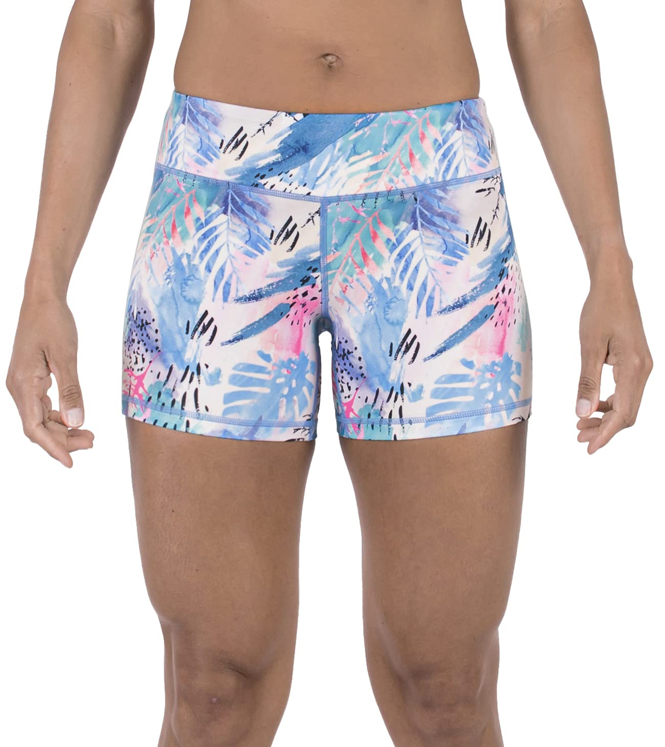 Tough Mode Womens 3" Lightweight Running WOD Volleyball Shorts Workout Mesh Line