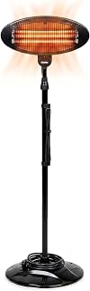 Schallen Outdoor Garden Heater | Wall Mounted Free Standing Patio Heater | IPX4 Waterproof Quartz Tube Heater for Terrace Patio Balcony Outdoor (Floor Standing, 2000, Watts, 240, Volts)