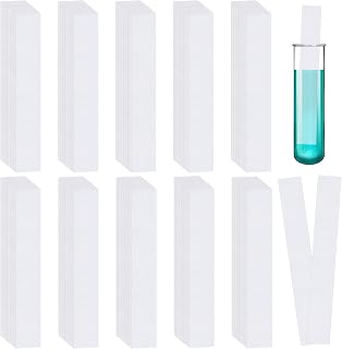 Akamino 500 Pcs 6.3 x 0.79 In Chromatography Paper Strip, Experiments Filter Paper for Pigment Separation and Science Experiment,Laboratory Cleaning Papers for Chemistry,Classroom,School,University