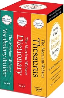 Merriam-Webster’s Everyday Language Reference Set: Includes: The Merriam-Webster Dictionary, The Merriam-Webster Thesaurus, and The Merriam-Webster Vocabulary Builder