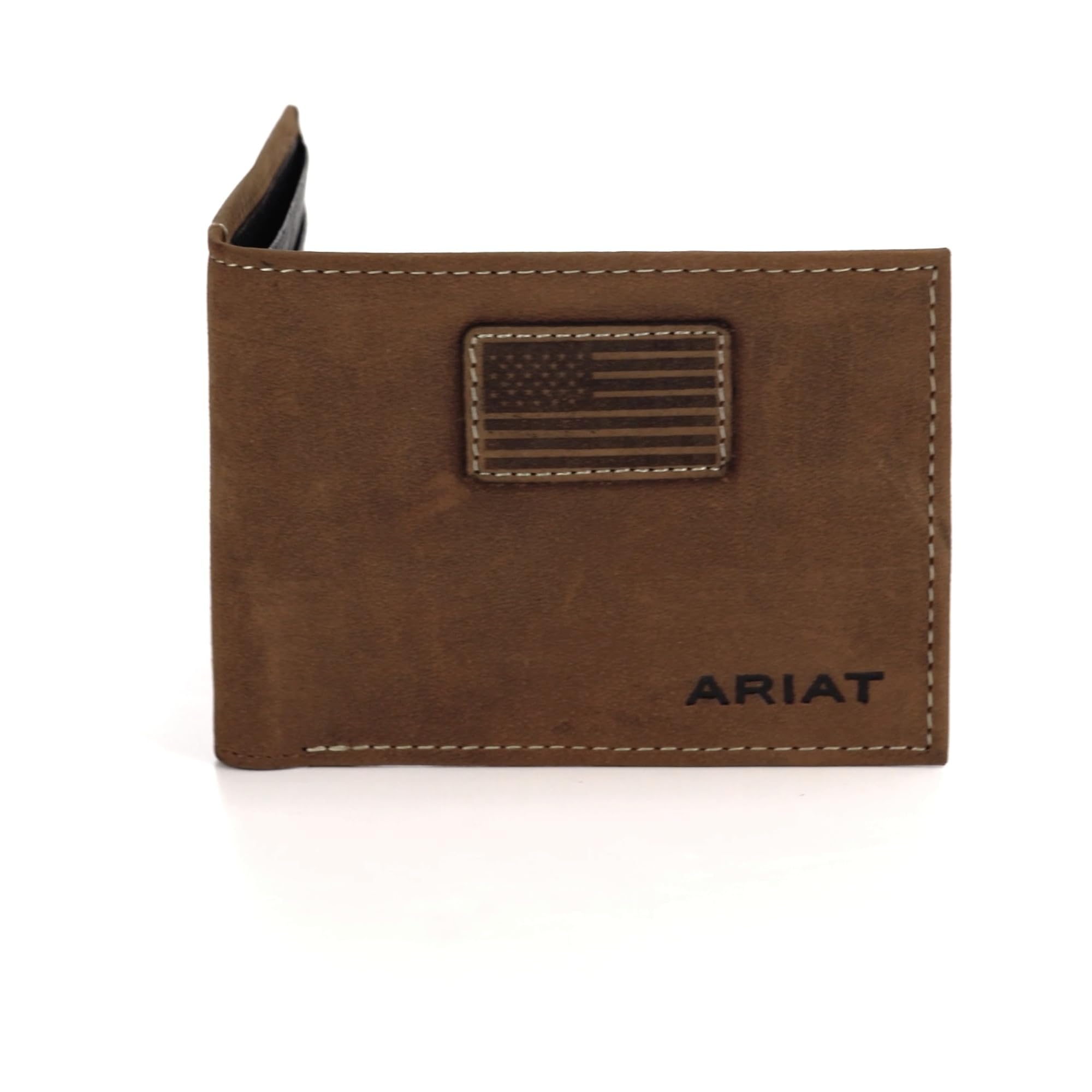 Ariat Men's Flag Patch Bifold Wallet