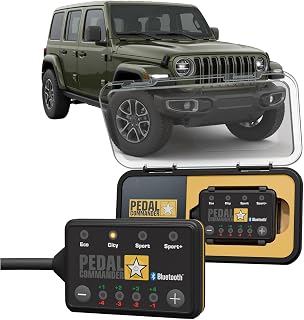 PEDAL COMMANDER for Jeep Wrangler JL 2018-2026 Throttle Response Controller | Fits JL Sport, Sport S, Willys, Sahara, Rubicon, High Altitude, Rubicon X, 392, Freedom, Altitude 2.0L/3.0L/3.6L/6.4L