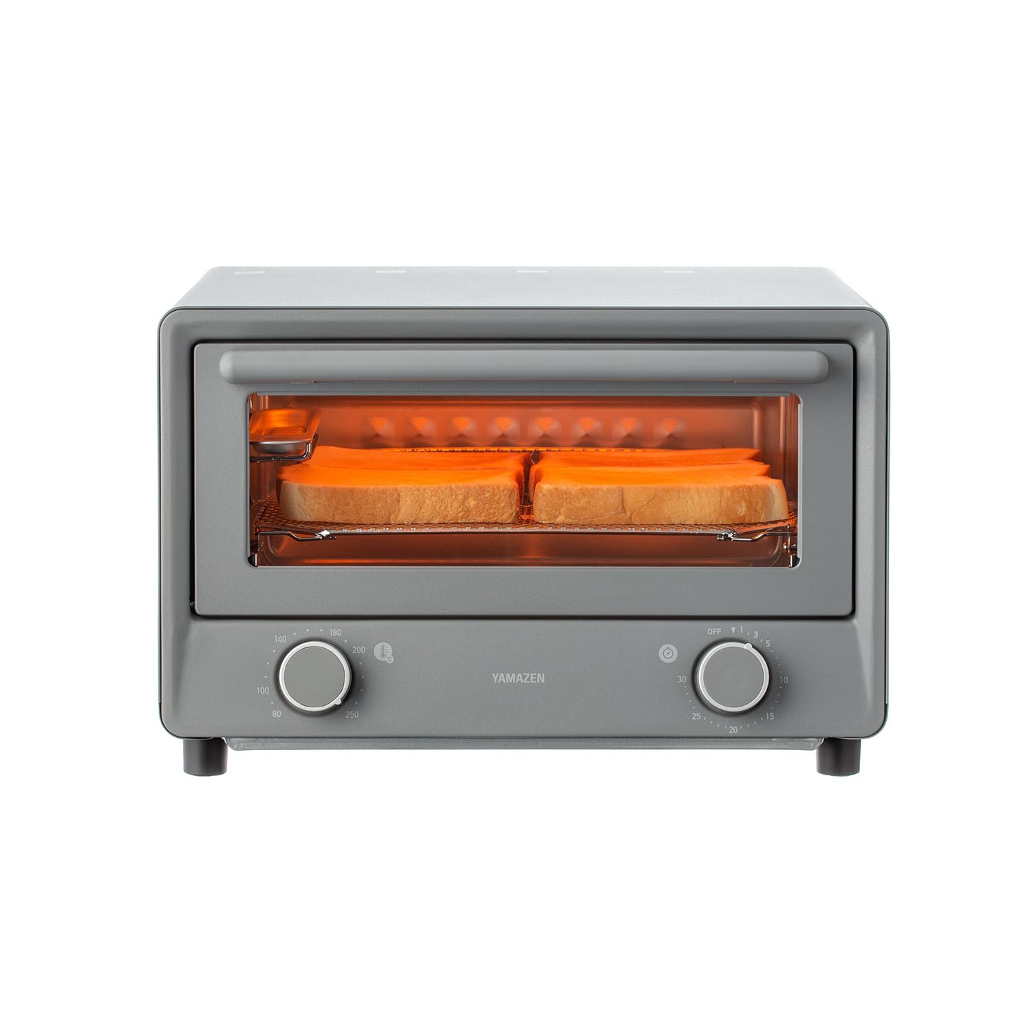 Yamazen Open Toaster Countertop Oven Toast 4 Slices Steam Function Timer Functio