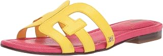 Sam Edelman Women's, Bay Sandal, Mimosa Yellow/Ultra Fuchsia, 5.5