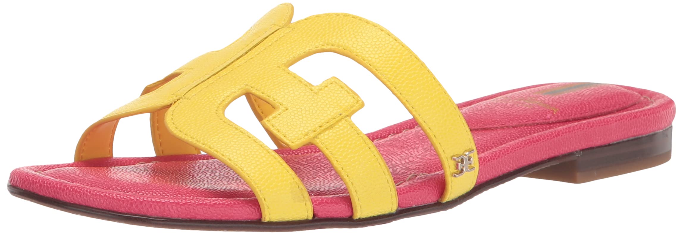 Sam Edelman Women's, Bay Sandal, Mimosa Yellow/Ultra Fuchsia, 5.5