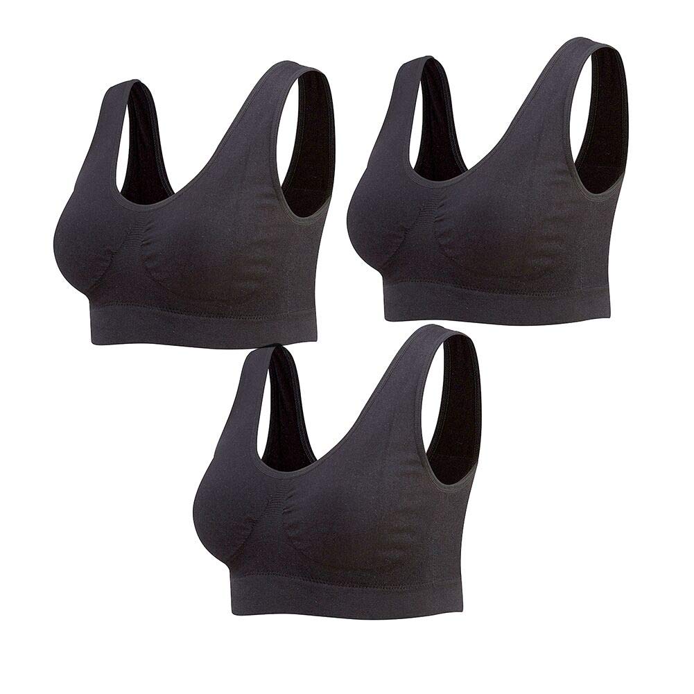 Lemef women's seamless sports bra with multi-coloured feel-good cups