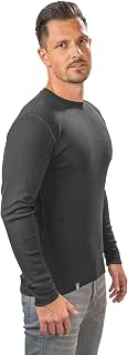 ALPIN LOACKER 100 Merino Long Sleeve Men's Long-Sleeved Shirt, 230 g/m², Finest Merino Wool Underwear, Long Sleeve Hiking Shirt, Thermal Top for Outdoor and Sports