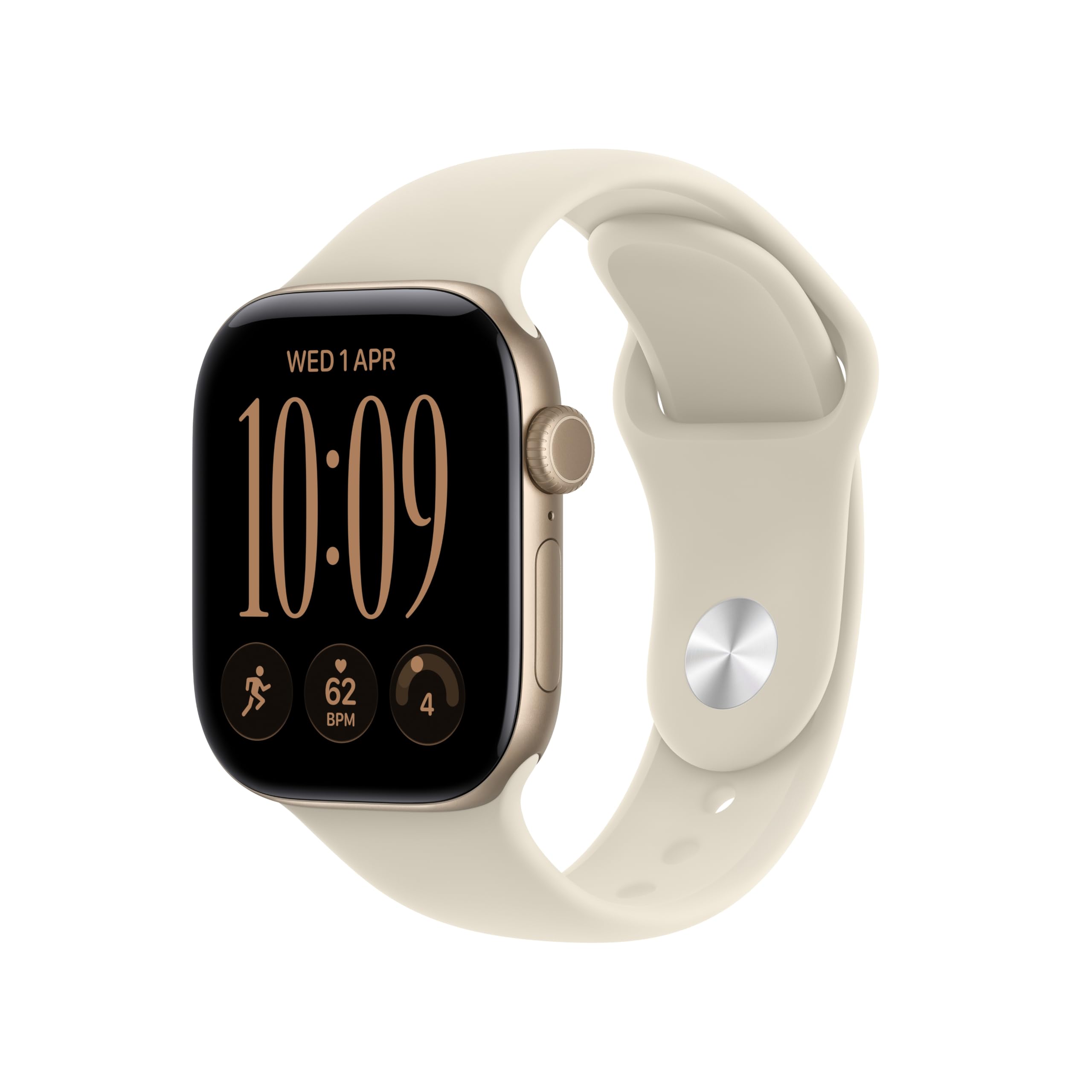 Apple Watch Series 12 GPS 42mm Smartwatch Light Gold Aluminium Case | Sand Sport