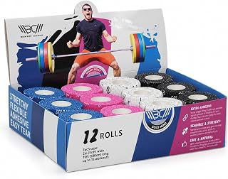 WARM BODY COLD MIND Nastro per Pollice da Sollevamento Pesi - Hook Grip Tape per Powerlifting, Cross Training, Nastro da Palestra, Allenamento, Nastro Sportivo per Dita