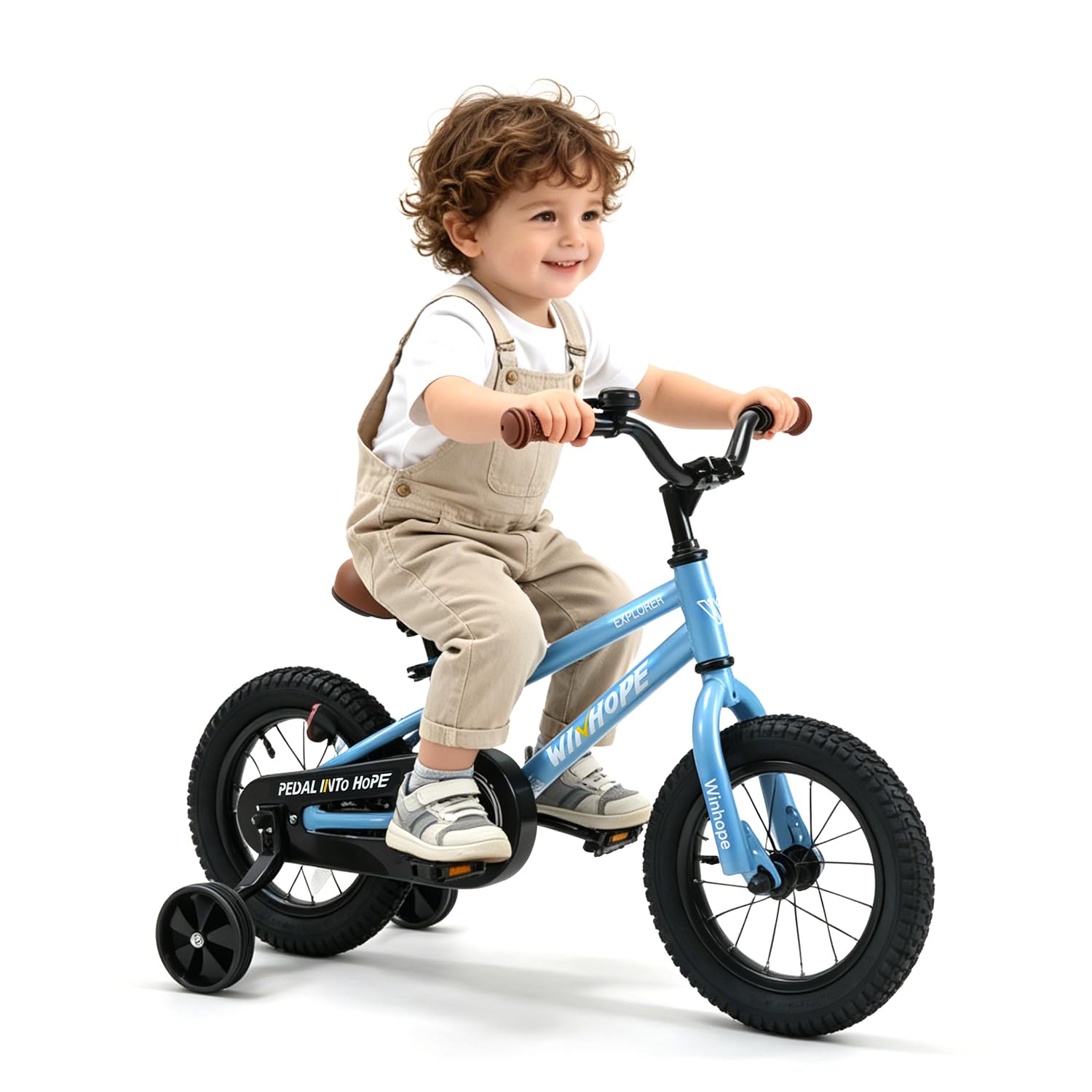 WinHope Kids Bike with Training Wheels, 12 14 16 18 Inch for Boys Girls 2-9 | Pe