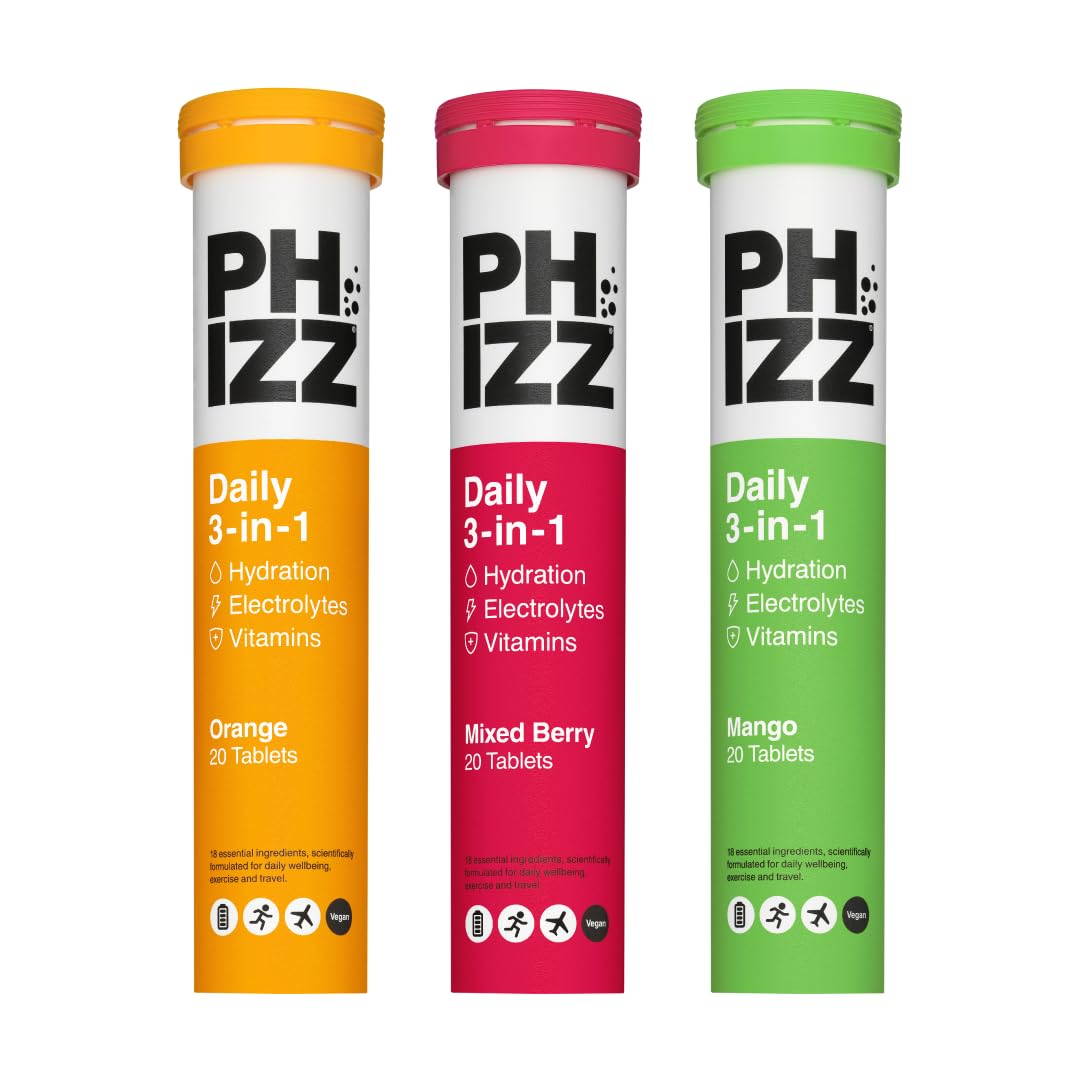 Phizz Electrolytes, Multivitamin & Hydration - Effervescent Rehydration Electrol