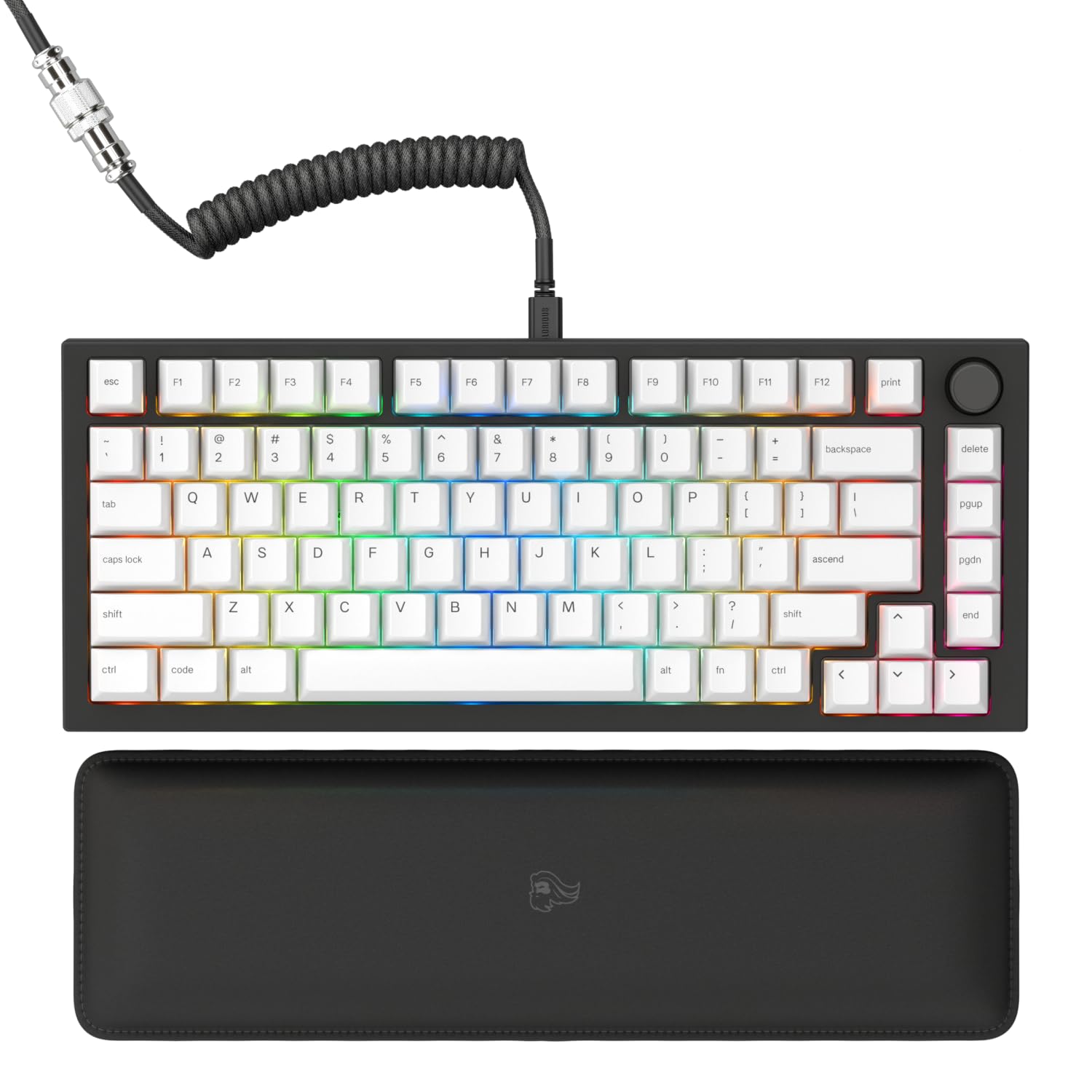 GMMK Pro Prebuilt (Black) - ANSI/USA Layout - Lubed Fox Linear Switches - Glorio