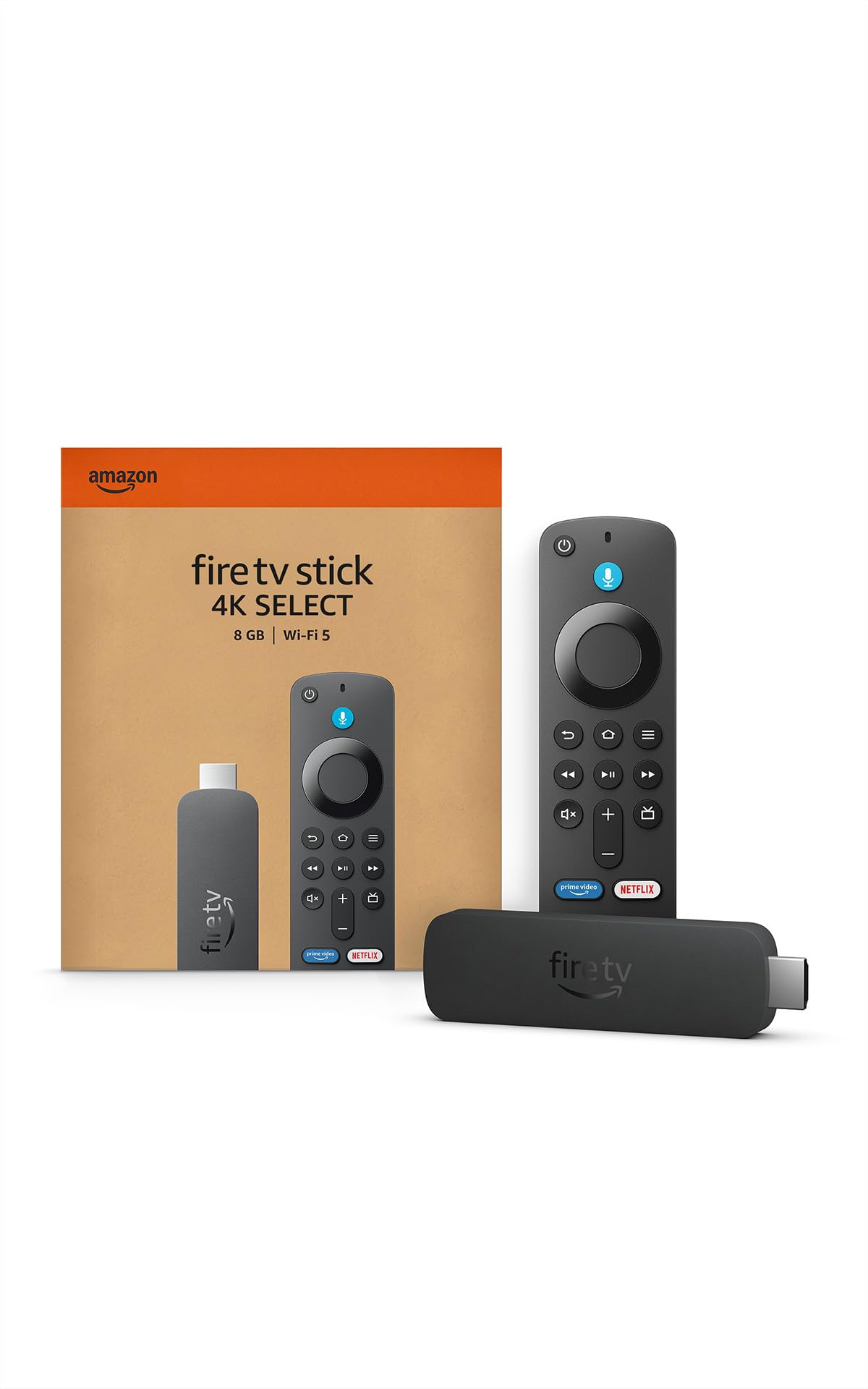 Amazon Fire TV Stick 4K Select, start streaming in 4K, AI-powered search, and fr