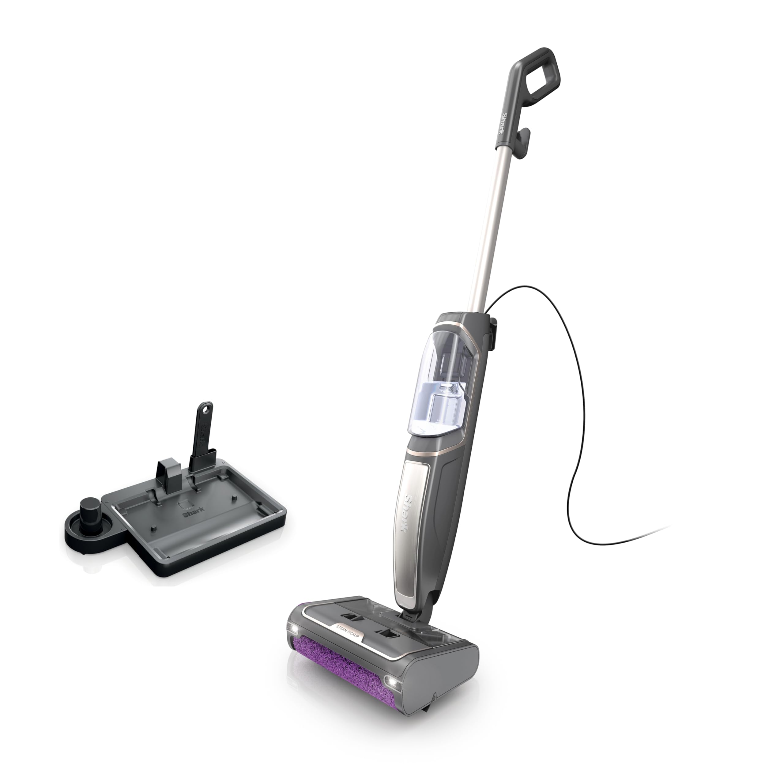 Shark SD201 Steam Pickup 3-in-1 Steam Mop Picks Up Debris, Deep Scrubs, & Steam 