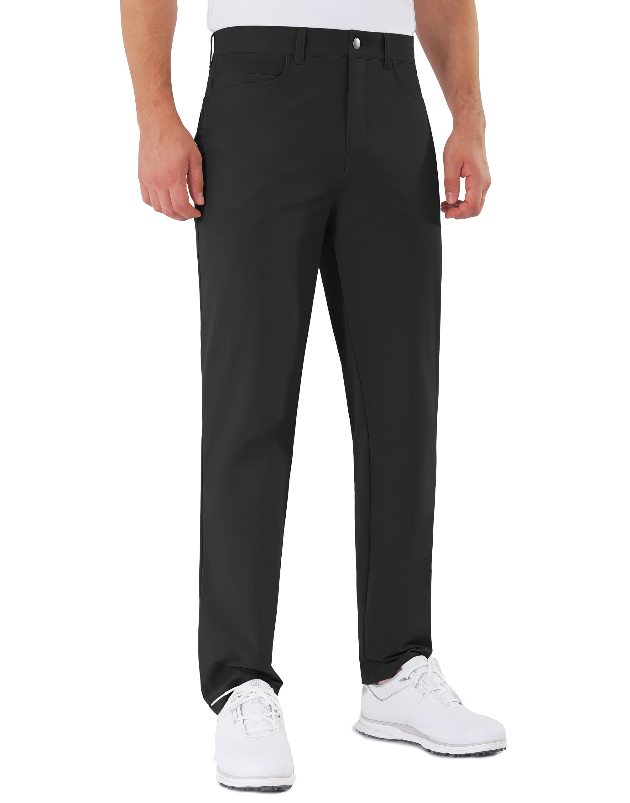 Mens Golf Pants Stretch 5 Pocket Classic Fit 30"/32"/34" Quick Dry Water-Resista