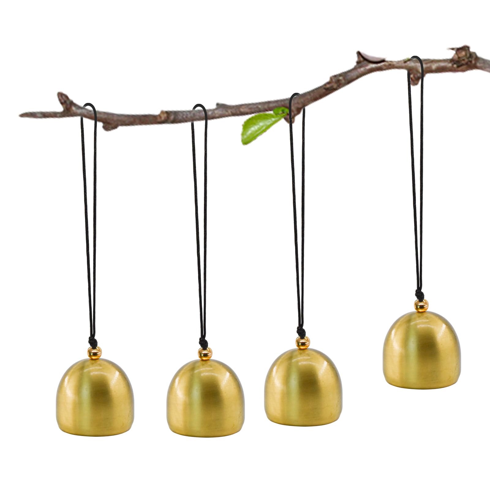 MrMrKura 4pcs Hanging Bells, Small Decorative Bells Jingle Bells for Christmas W