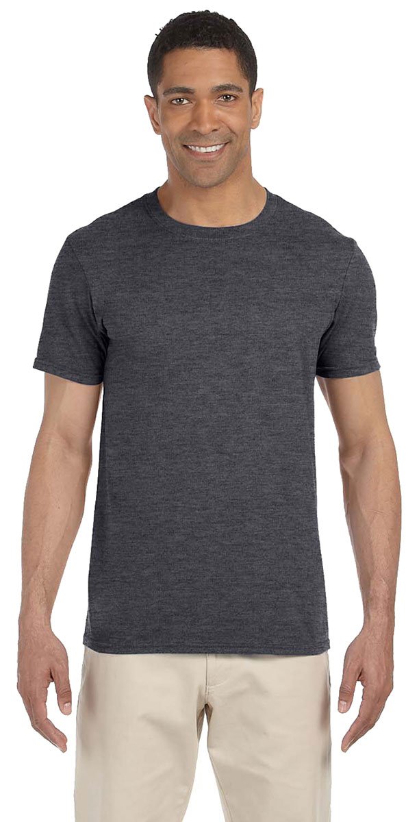 Gildan-64000 Adult SoftStyle T-Shirt (Dark Heather, X-Large)