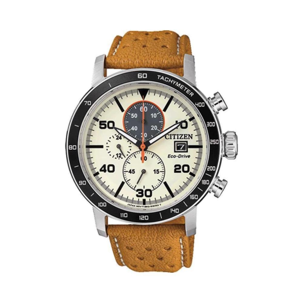 Citizen CA0641-16X Men's Chronograph Quartz Watch with Leather Strap