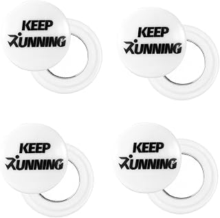 Tinoaly 4 Pcs Magnetic Race Bib Clips | Running Bib Holder Marathon Race Number Board Snaps Fixing Magnets for Runners