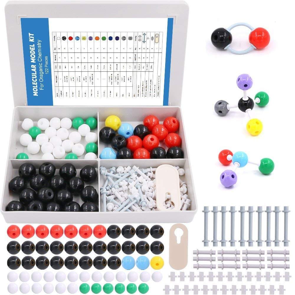 Swpeet 122 Pcs Organic Chemistry Molecular Model Student and Teacher Kit, Molecu
