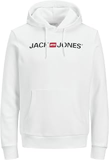 JACK & JONES Men’s Hoodie, Hooded Jumper with Logo