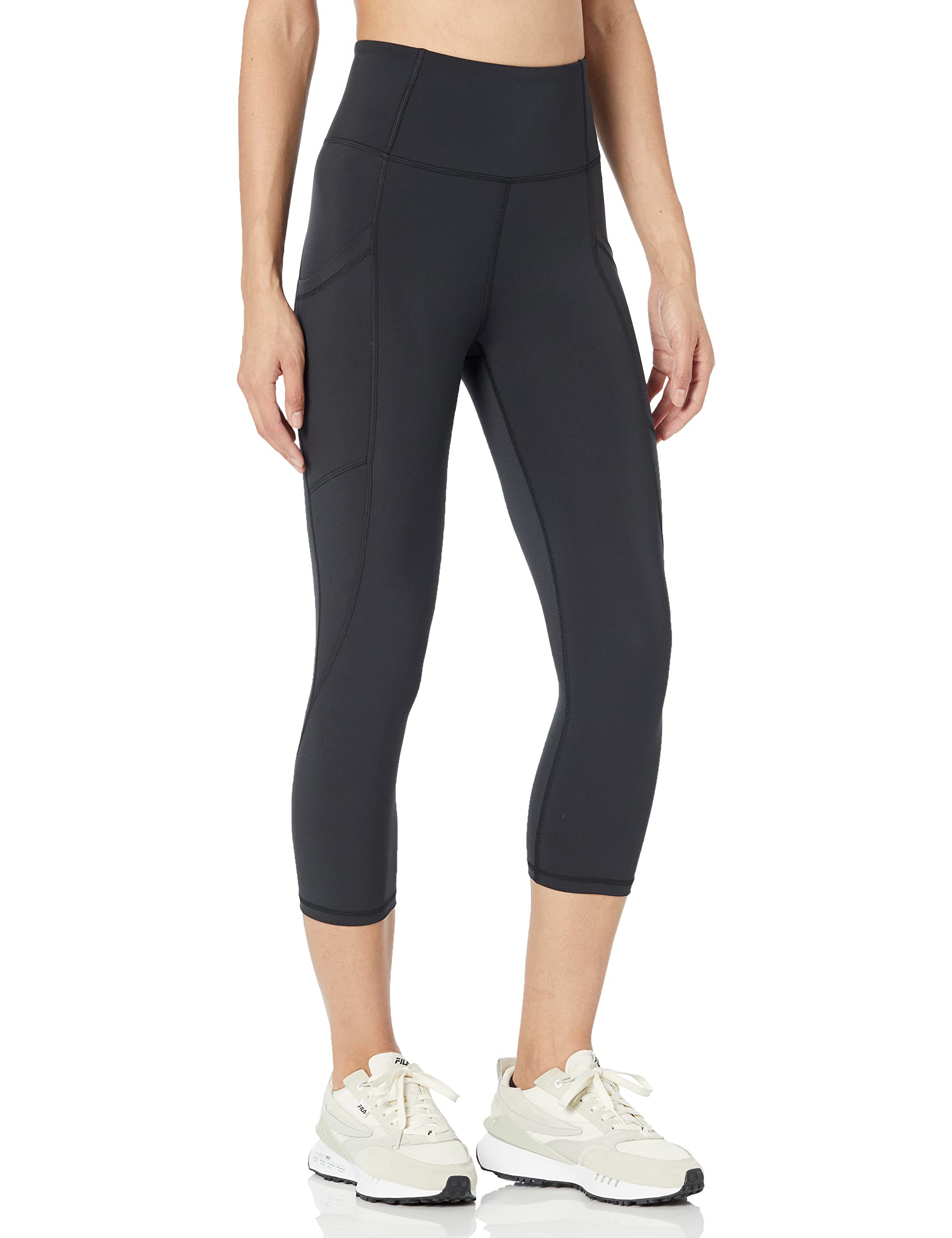 Amazon Essentials Women's Active Sculpt Workout Athleisure High Rise Capri Leggi