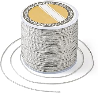 100M Nylon Beading Cord for Chinese Knots Mouse Tail Macrame Beading Thread for Friendship Bracelet Jewelry Making and Craft Supplies (100 Yards)