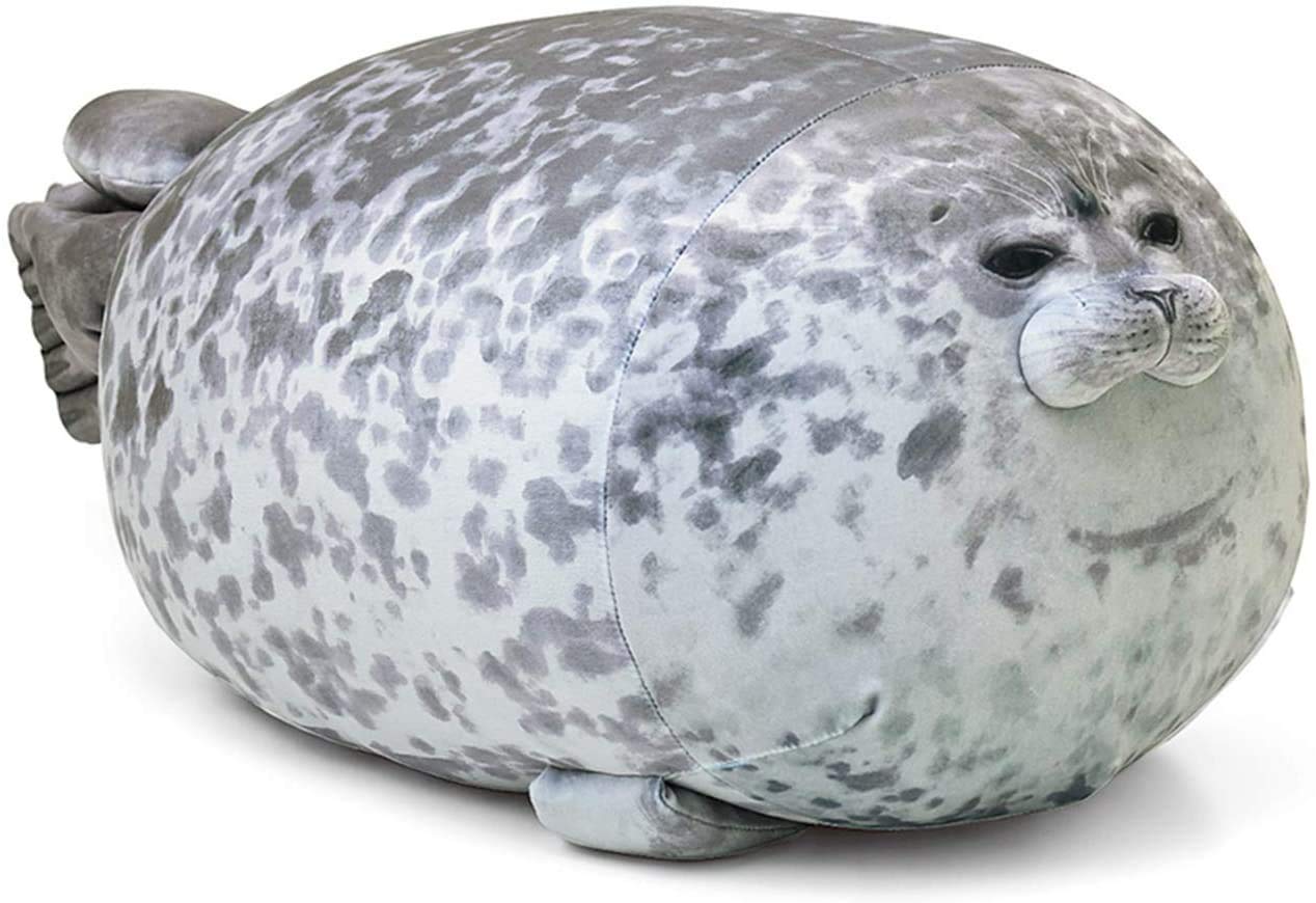 MerryXD Chubby Blob Seal Pillow,Stuffed Cotton Plush Animal Toy Cute Ocean Small