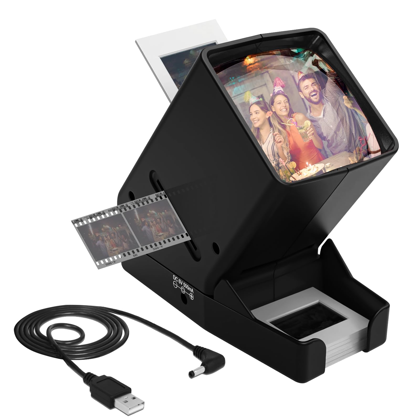 CAMEDAFLX SV-3 35mm Slide & Film Viewer-Slide Viewer with 3X Magnification and L