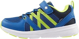 Evergreen Boys Girls Sneakers | Lightweight Breathable Mesh/Leather Athletic Running Kids Tennis Shoes | Hook and Loop Girls Boys Footwear