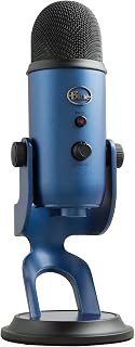Logitech G Blue Yeti USB Microphone for Recording, Streaming, Gaming | Podcasting on PC and Mac, Condenser Mic for Laptop or Computer with Blue VO!CE Effects, Adjustable Stand - Blue