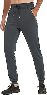 Idtswch Pantaloni da jogging da uomo alti 81,3 cm/86,4 cm/91,4 cm/96,5 cm, tasche extra lunghe con cerniera, pantaloni sportivi per jogging, corsa