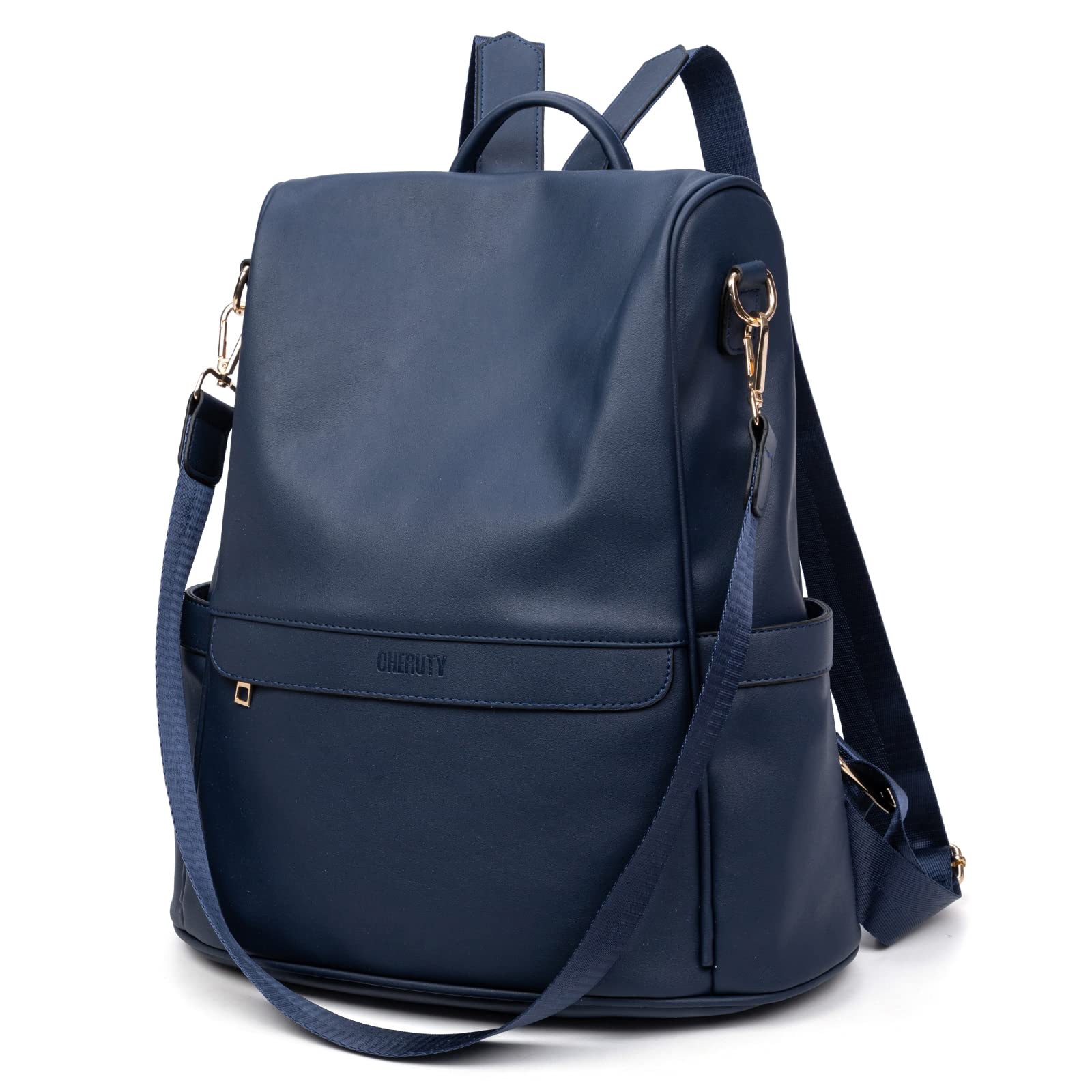 CHERUTY Women Backpack Purse PU Leather Anti-theft Casual Shoulder Bag Fashion L