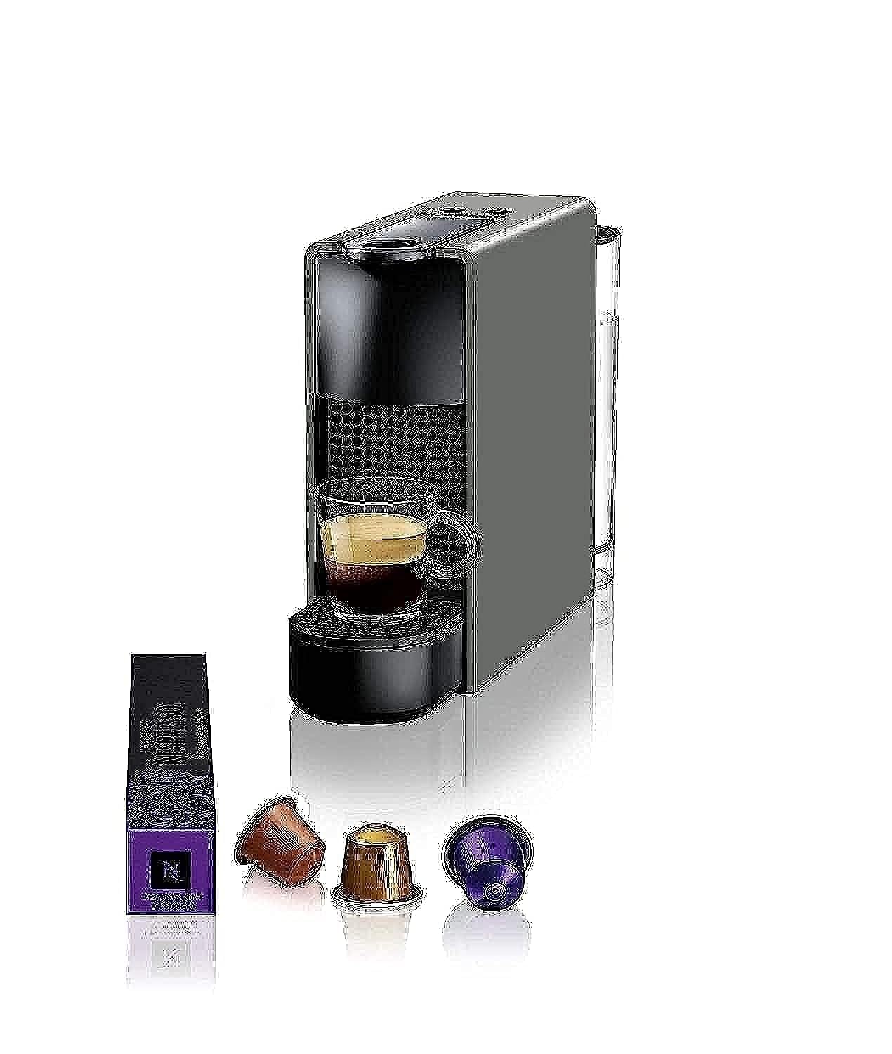 Nespresso by Breville Essenza Mini Espresso Maker - Grey (Renewed)